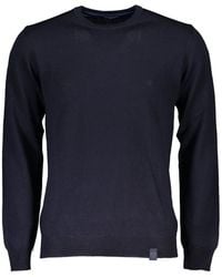 North Sails - Truien & Vesten ,Blauw ,Blauwe Trui Met Lange Mouwen Statement Stijl - Lyst