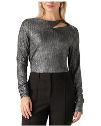 Aaiko - Overhemden ,Grijs ,Polyester Millie Pes 144 - Lyst