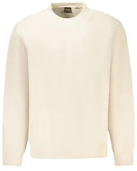 HUGO - Pullover Mit Gesticktem Logo - Lyst