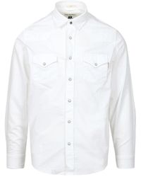 Roy Rogers - Camicia bianca con colletto oxford e tasche - Lyst