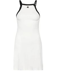 Courreges - Buckle Contrast Dress - Lyst