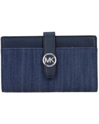 Michael Kors - Geldbörse Aus Stoff Mit Mehreren Kartenfächern Und Münzfach - Lyst