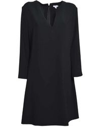 Aspesi - Lange Crêpe Cady Jurk - Lyst