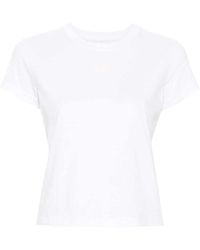 Alexander Wang - Geprägtes logo baumwoll slim fit t-shirt - Lyst
