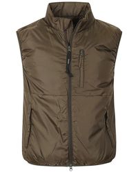 Aspesi - Jassen ,Groen ,Nylon Nylon Gewatteerd Gilet Marineblauw - Lyst