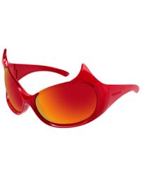 Balenciaga - Rote sonnenbrille - bb0284s - Lyst