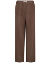 Mos Mosh - Broeken ,Bruin ,Polyester Mmleya York Pant - Lyst