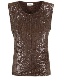 P.A.R.O.S.H. - P.A.R.O..H. ,Tops ,Bruin ,Sleeveless Top - Lyst
