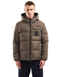 Refrigiwear - Braune nylon winter daunenjacke - Lyst
