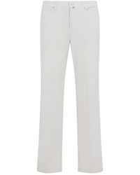 Kiton - Katoenen Rechte Broek - Lyst