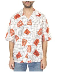Edwin - Overhemden ,Veelkleurig ,Katoen Short Sleeve Shirt - Lyst