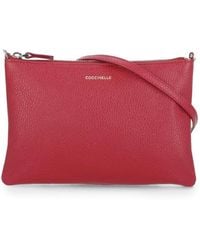 Coccinelle - Luxe Leren Clutch Met Verstelbare Band - Lyst