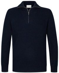 Profuomo - Half Zip Pullover Sweater - Lyst