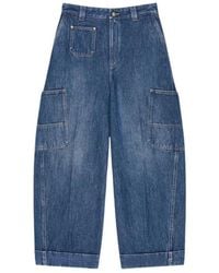 Givenchy - Cropped Cocoon Cargo Jeans - Lyst