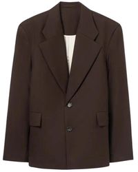 Séfr - Jassen ,Bruin ,Leer Amare Blazer - Lyst