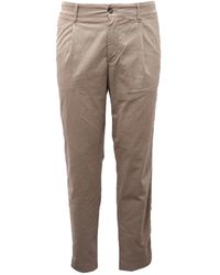 Eleventy - Baggy Katoenen Broek - Lyst
