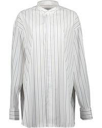 Ami Paris - Gestreepte Oversized Shirt Lente-Zomer 2025 - Lyst