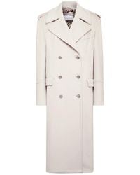 Philipp Plein - Jassen ,Wol Lange Jas Van Wol Met Kristallen Schedel - Lyst