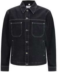 Off-White c/o Virgil Abloh - Jassen ,Zwart ,Denim Arrow Zip Skate Denim Jacket - Lyst