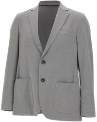Rrd - Jassen ,Grijs ,Wol Summer Wooltech Blazer - Lyst