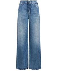 Dondup - Jeans ,Blauw ,Denim Amber Wide-Leg Jeans - Lyst