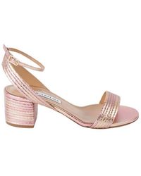 Sundance sandals Aquazzura en coloris Rose Femme Chaussures Chaussures à talons Sandales à talons 