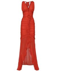 For Love & Lemons - Rotes Kayta Gown Kleid - Lyst