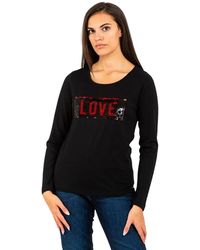 Gas - T-Shirt Lange Mouw - Lyst