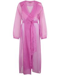 Herno - Jassen ,Roze ,Silk Robe - Lyst