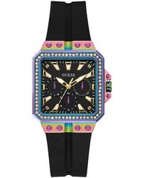Guess - Armbanduhr libra multifunktion schwarz, mehrfarbig 34 mm gw0618l3 - Lyst
