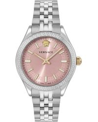 Versace - Runde Analog-Uhr - Lyst