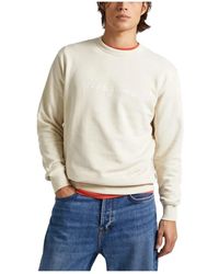 Pepe Jeans - Weiche baumwoll-sweatshirt mit markantem logo - Lyst