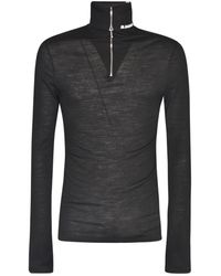 Jil Sander - Stylischer schwarzer sweatshirt für männer - Lyst
