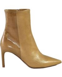 Roberto Del Carlo - Leder Stiefelette Mit 7Cm Absatz - Lyst