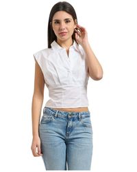 Guess - Cherry Mouwloze Top - Lyst