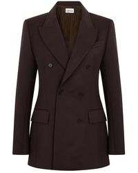 P.A.R.O.S.H. - P.A.R.O..H. ,Jassen ,Bruin ,Wol Liliuxy 25 Double-Breasted Blazer - Lyst