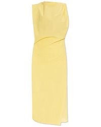 Jacquemus - Kleedjes ,Geel ,Katoen The Drap Dress - Lyst