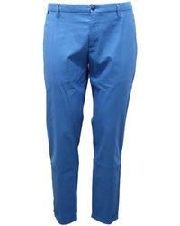 AT.P.CO - Slim Fit Hose Mit Umschlag Am Saum - Lyst