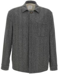 Eleventy - Herringbone Overshirt - Lyst