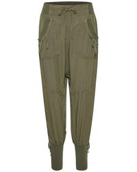 Cream - Straight Trousers - Lyst