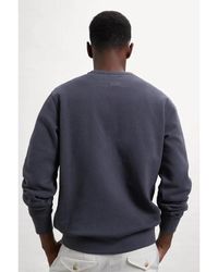 Ecoalf - Hoodies & Sweatvesten ,Blauw ,Katoen Aixa Caviar Sweatshirt - Lyst