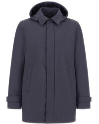 Herno - Jassen ,Blauw ,Polyester Laminar Windstopper 2-Layer Parka - Lyst