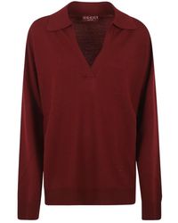 Gucci - Extra Fijne Wollen Polo Top - Lyst