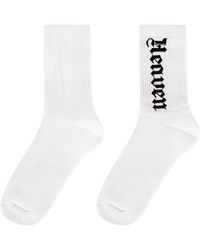 Palm Angels - Logo intarsia baumwollsocken - Lyst