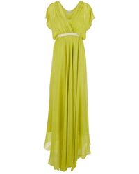 Forte Forte - Seidenes V-Ausschnitt Langes Kleid - Lyst