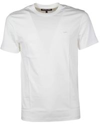 Michael Kors - Tops ,Wit ,Katoen Katoenen Crewneck T-Shirt - Lyst