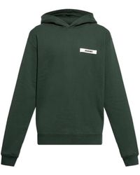 Jacquemus - Hoodies & Sweatvesten ,Groen ,Katoen The Gros Grain Hoodie - Lyst