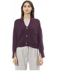 Alpha Studio - Cárdigan Con Botones Y Bolsillos, Mujer, Talla - Lyst