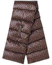 Mackage - Accessoires ,Bruin ,Polyester River Down Sjaal - Lyst