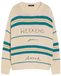 Weekend by Maxmara - Gestreifter Oversized Pullover - Lyst